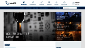 What Halo.fr website looked like in 2022 (1 year ago)