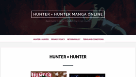 What Hunterxhuntermanga.online website looked like in 2022 (3 years ago)