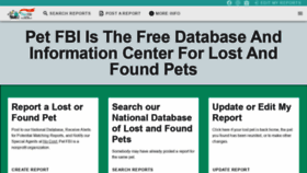 What Helpinglostpets.com website looked like in 2022 (1 year ago)