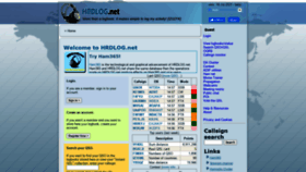 What Hrdlog.net website looked like in 2022 (1 year ago)