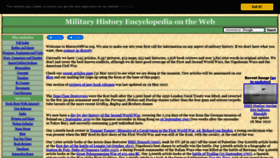 What Historyofwar.org website looked like in 2022 (1 year ago)