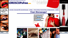 What Horoscopofree.com website looked like in 2022 (1 year ago)