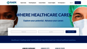 What Hospitalcareers.com website looked like in 2022 (1 year ago)