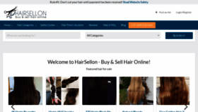 What Hairsellon.com website looked like in 2022 (1 year ago)