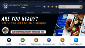 What Hidalgocounty.us website looked like in 2022 (1 year ago)