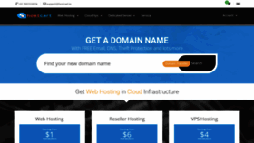 What Hostcart.in website looked like in 2022 (1 year ago)