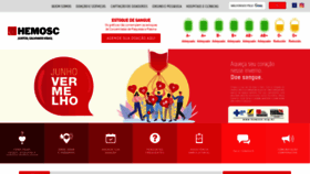 What Hemosc.org.br website looked like in 2022 (1 year ago)