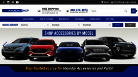 What Hyundaishop.com website looked like in 2022 (1 year ago)
