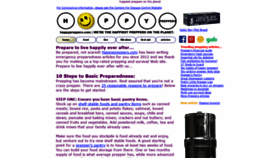 What Happypreppers.com website looked like in 2022 (1 year ago)