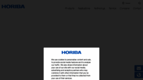 What Horiba.com website looked like in 2022 (1 year ago)