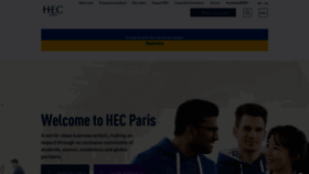 What Hec.fr website looked like in 2022 (1 year ago)