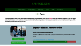 What H2hfacts.com website looked like in 2022 (1 year ago)