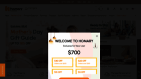 What Homary.com website looked like in 2022 (1 year ago)