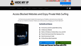 What Hide-my-ip.com website looked like in 2022 (1 year ago)