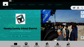 What Hendry-schools.org website looked like in 2022 (1 year ago)