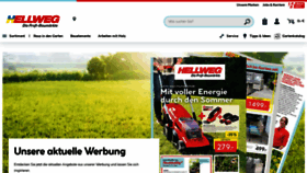 What Hellweg.at website looked like in 2022 (1 year ago)