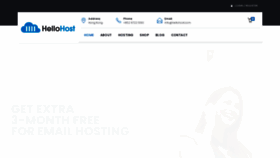 What Hellohost.com website looked like in 2022 (1 year ago)