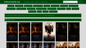 What Hdmovies50.me website looked like in 2022 (1 year ago)