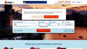 What Hotel.cz website looked like in 2022 (1 year ago)