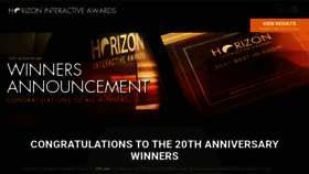 What Horizoninteractiveawards.com website looked like in 2022 (1 year ago)