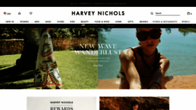 What Harveynichols.com website looked like in 2022 (1 year ago)
