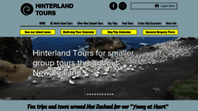 What Hinterlandtours.co.nz website looked like in 2022 (1 year ago)