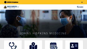 What Hopkinsmedicine.org website looked like in 2022 (1 year ago)