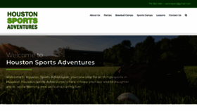 What Houstonsportsadventures.com website looked like in 2022 (1 year ago)