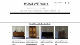 What Homewithally.com website looked like in 2022 (1 year ago)