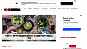 What Hot-dinners.com website looked like in 2022 (1 year ago)