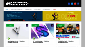 What Hunterae.com website looked like in 2022 (1 year ago)