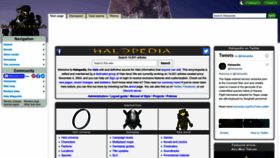 What Halopedia.org website looked like in 2022 (1 year ago)