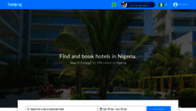 What Hotels.ng website looked like in 2022 (1 year ago)