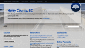 What Horrycounty.org website looked like in 2022 (1 year ago)