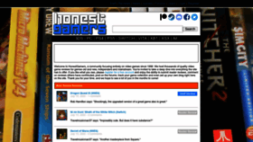 What Honestgamers.com website looked like in 2022 (1 year ago)