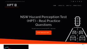 What Hazardperceptiontests.com.au website looked like in 2022 (1 year ago)
