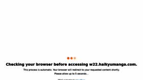 What Haikyumanga.com website looked like in 2022 (1 year ago)