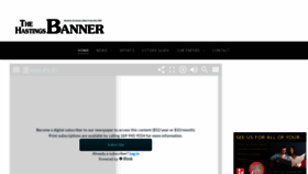 What Hastingsbanner.com website looked like in 2022 (1 year ago)