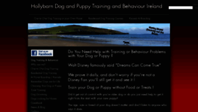 What Hollybarndogtraining.com website looked like in 2022 (3 years ago)