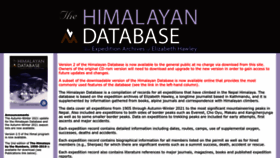 What Himalayandatabase.com website looked like in 2022 (1 year ago)