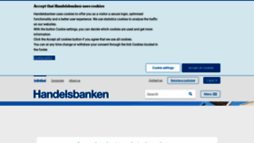What Handelsbanken.co.uk website looked like in 2022 (1 year ago)