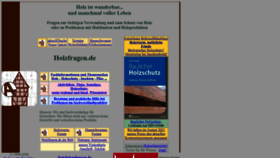 What Holzfragen.de website looked like in 2022 (1 year ago)