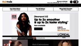 What Hairtrade.com website looked like in 2022 (1 year ago)