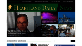 What Heartlanddailynews.com website looked like in 2022 (1 year ago)
