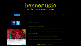 What Hennemusic.com website looked like in 2022 (1 year ago)