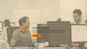 What Hispavista.com website looked like in 2022 (1 year ago)