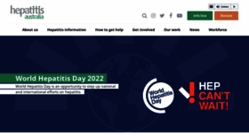 What Hepatitisaustralia.com website looked like in 2022 (1 year ago)