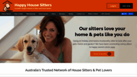 What Happyhousesitters.com.au website looked like in 2022 (1 year ago)