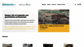 What Historici.nl website looked like in 2022 (1 year ago)