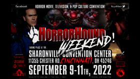What Horrorhoundweekend.com website looked like in 2022 (1 year ago)